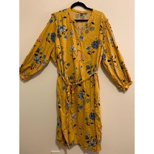 Old Navy 4X Long Sleeve Floral Dress